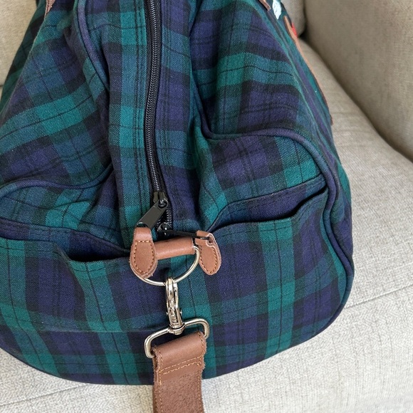 Micky Mouse Plaid Duffel Bag - Green and Brown - Picture 5 of 8